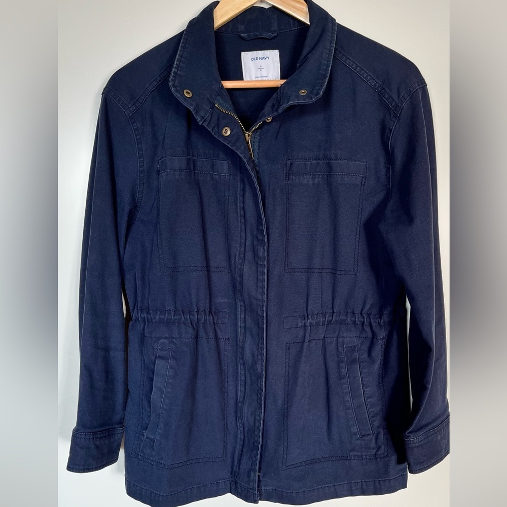 Old Navy Women’s Navy Blue Utility Jacket S